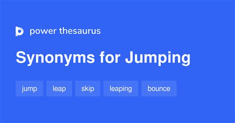 jump synonym|hypernym for jumps.